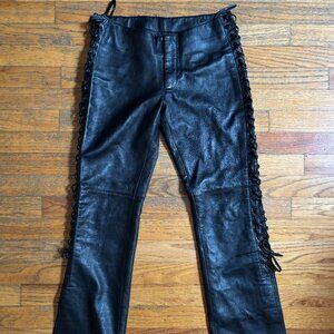 Black Bebe Leather Pants Size 4